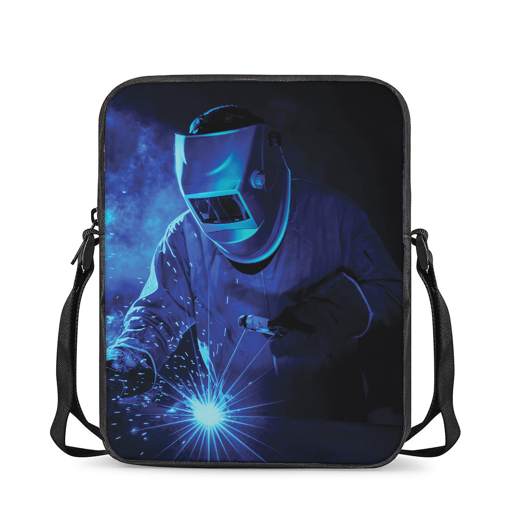 Industrial Welder Print Rectangular Crossbody Bag