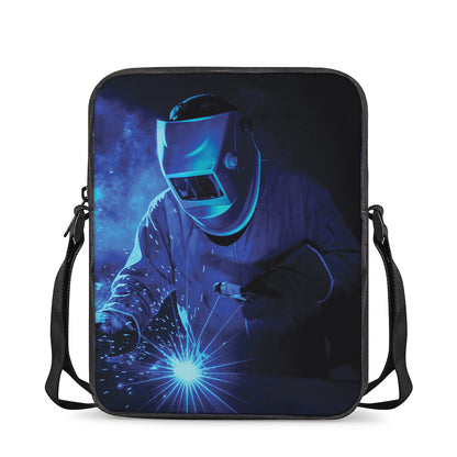 Industrial Welder Print Rectangular Crossbody Bag