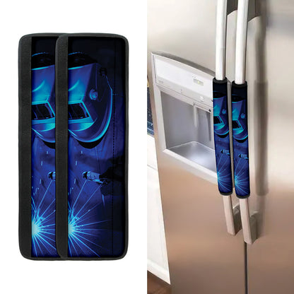 Industrial Welder Print Refrigerator Handle Covers
