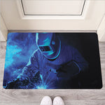 Industrial Welder Print Rubber Doormat