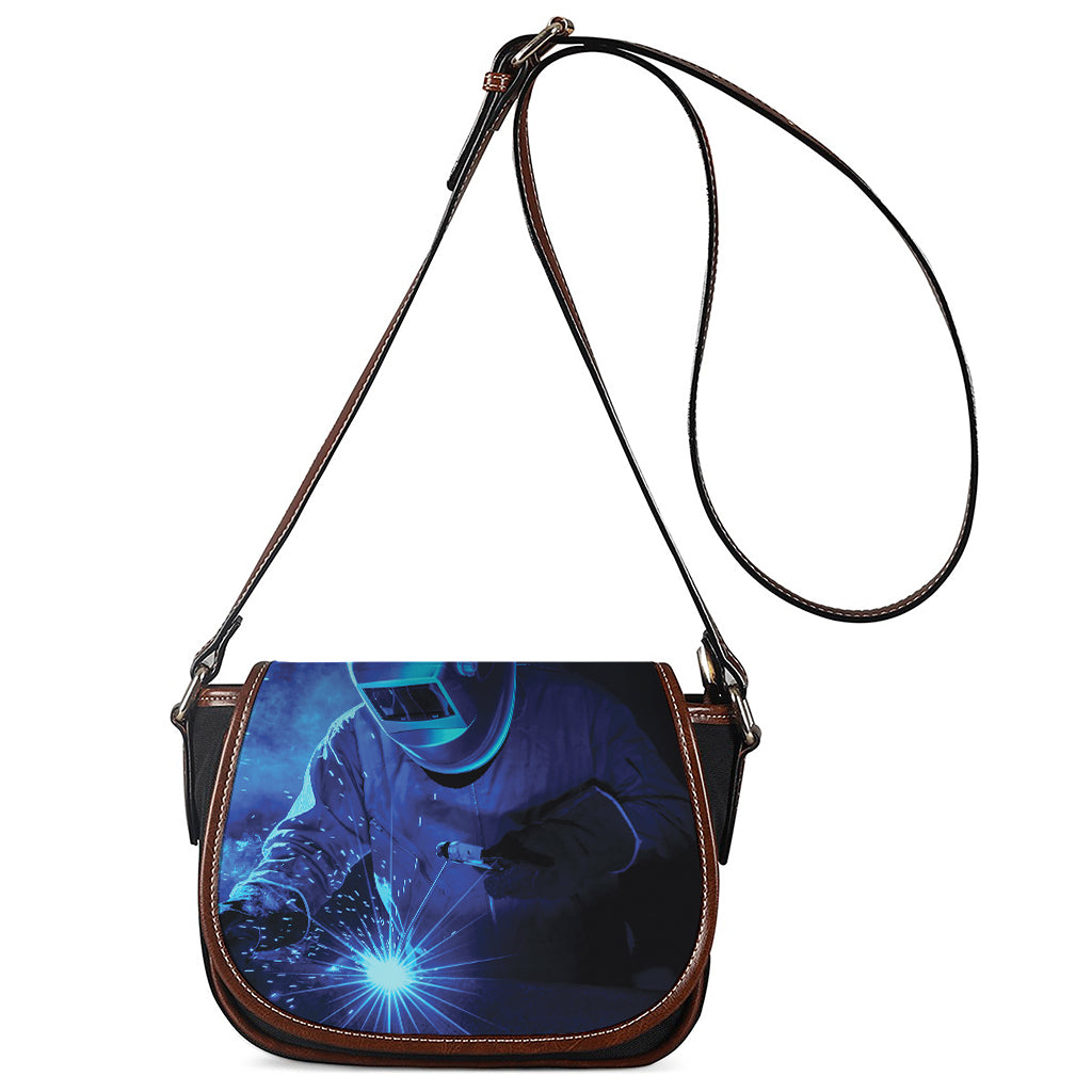Industrial Welder Print Saddle Bag