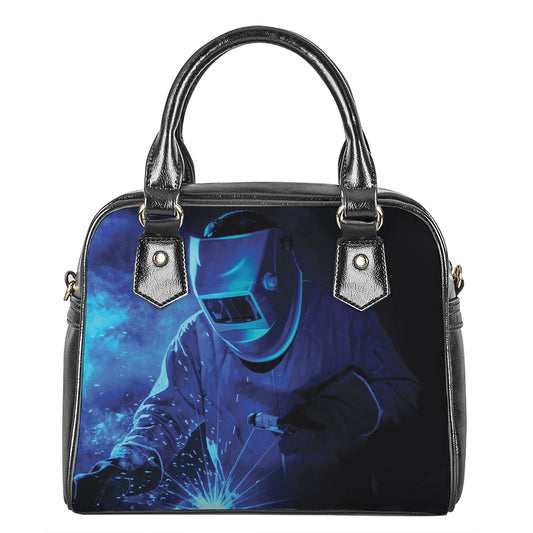 Industrial Welder Print Shoulder Handbag