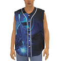 Industrial Welder Print Sleeveless Baseball Jersey