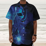Industrial Welder Print Textured Short Sleeve Shirt
