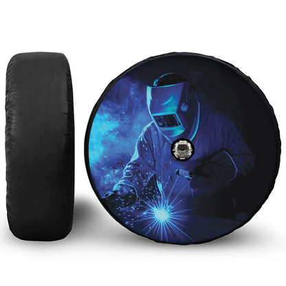 Industrial Welder Print Tire Cover With Camera Hole