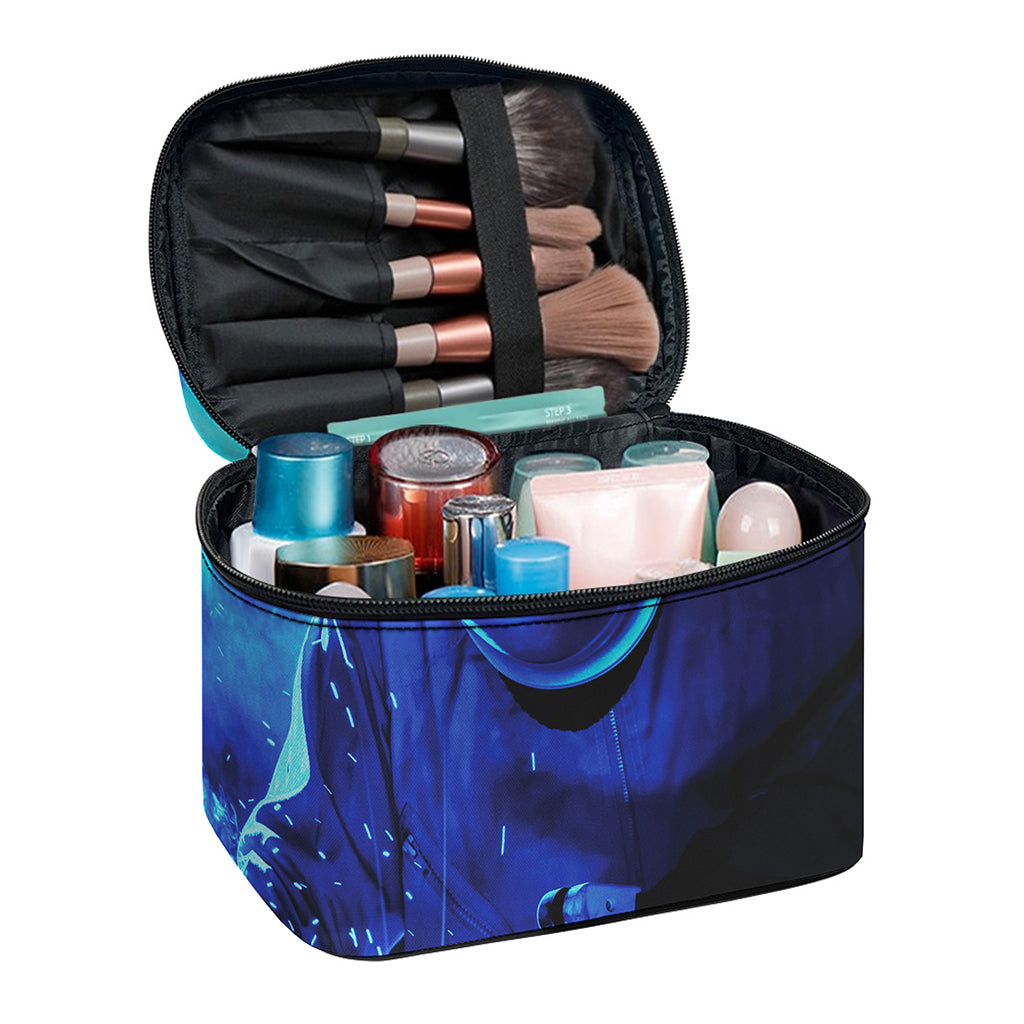Industrial Welder Print Travel Makeup Bag