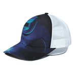 Industrial Welder Print White Mesh Trucker Cap