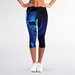 Industrial Welder Print Women's Capri Leggings