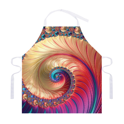 Infinite Fractal Print Adjustable Apron