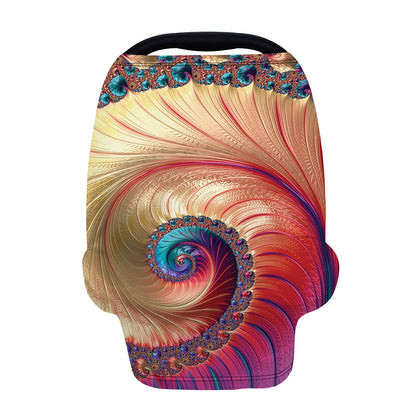 Infinite Fractal Print Baby Seat Cover