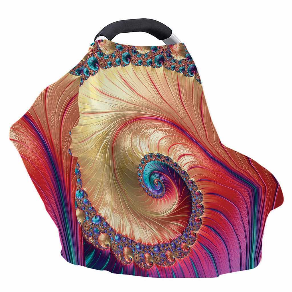 Infinite Fractal Print Baby Seat Cover