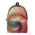 Infinite Fractal Print School Backpack