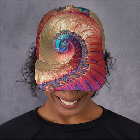 Infinite Fractal Print Baseball Cap