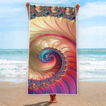 Infinite Fractal Print Beach Towel