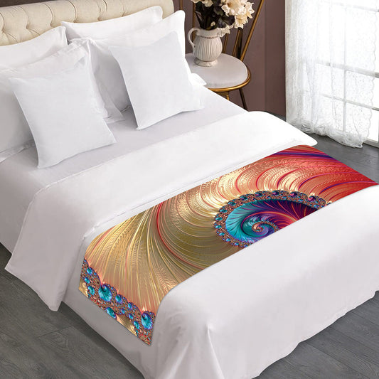 Infinite Fractal Print Bed Runner