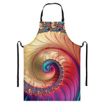 Infinite Fractal Print Bib Apron With Pocket