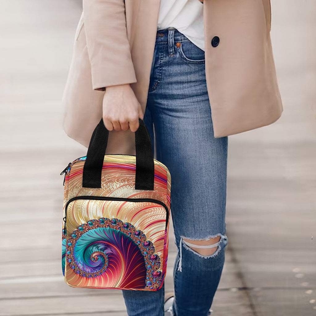 Infinite Fractal Print Bible Tote Bag