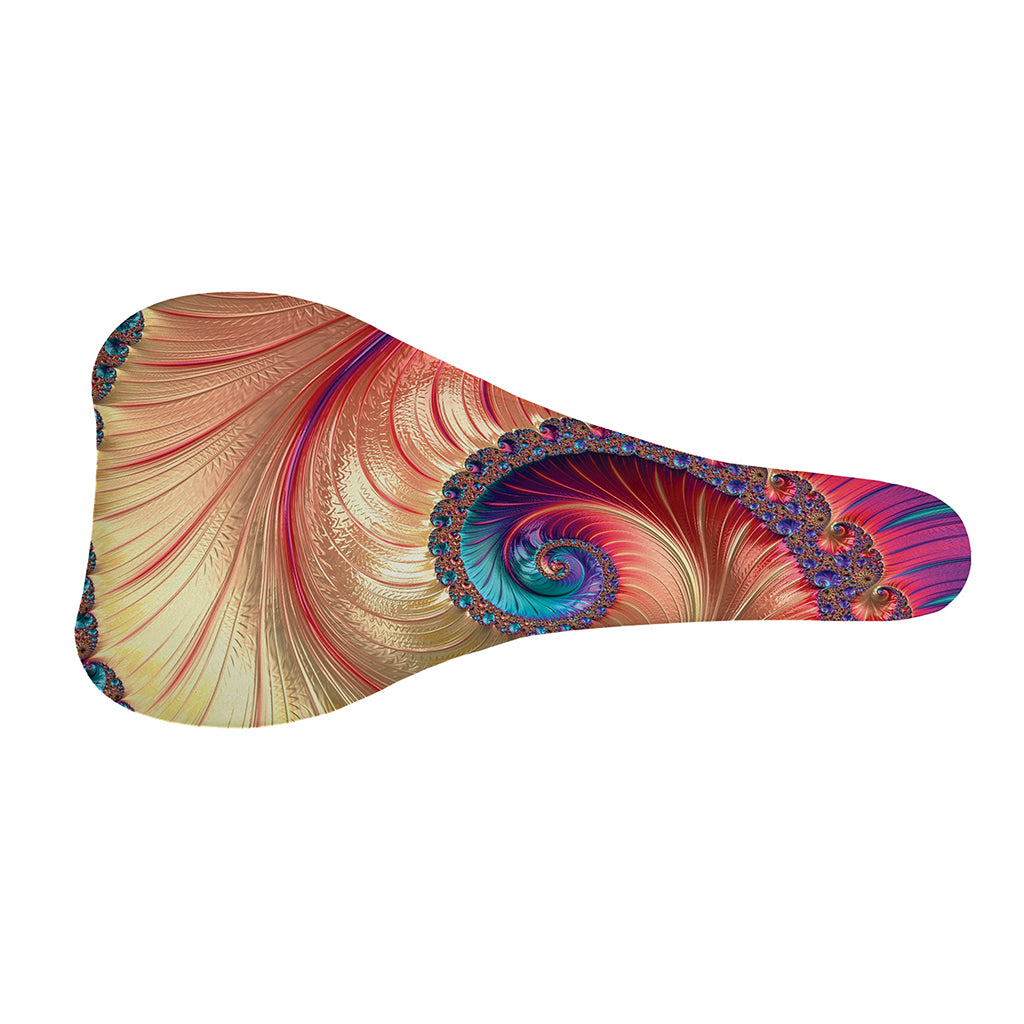 Infinite Fractal Print Bicycle Seat Cover