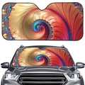 Infinite Fractal Print Car Windshield Sun Shade