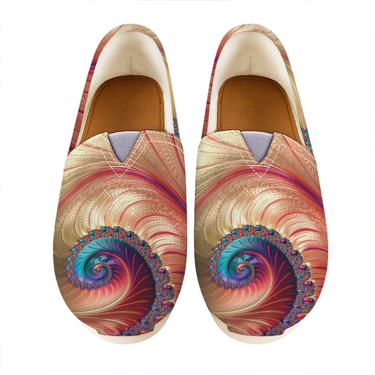 Infinite Fractal Print Casual Shoes