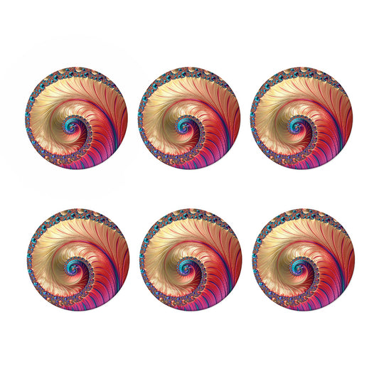 Infinite Fractal Print Coaster Set