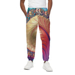 Infinite Fractal Print Cotton Pants