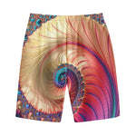 Infinite Fractal Print Cotton Shorts
