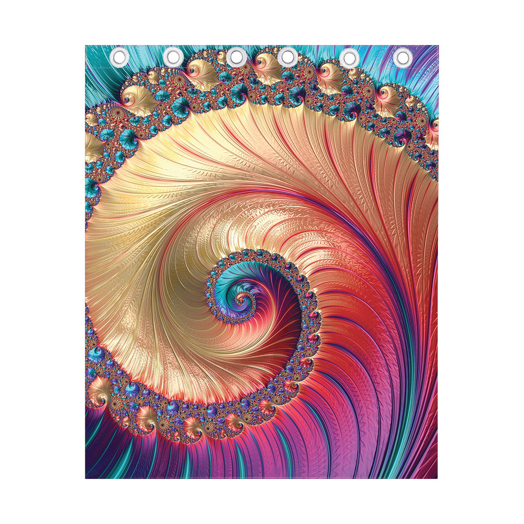 Infinite Fractal Print Curtain