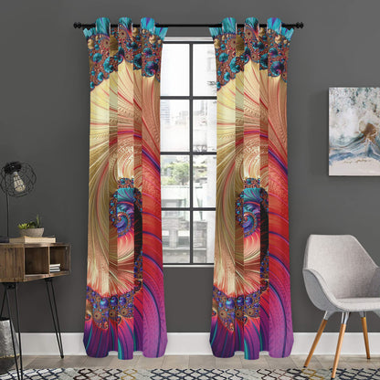 Infinite Fractal Print Curtain