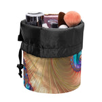 Infinite Fractal Print Drawstring Makeup Bag