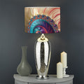 Infinite Fractal Print Drum Lamp Shade