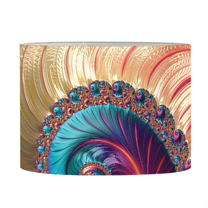 Infinite Fractal Print Drum Lamp Shade