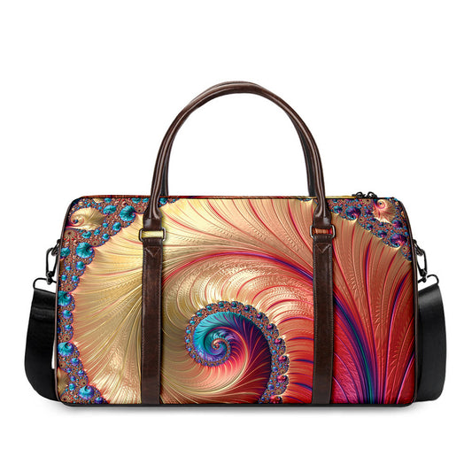 Infinite Fractal Print Duffle Bag