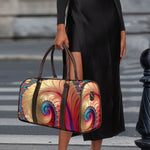 Infinite Fractal Print Duffle Bag