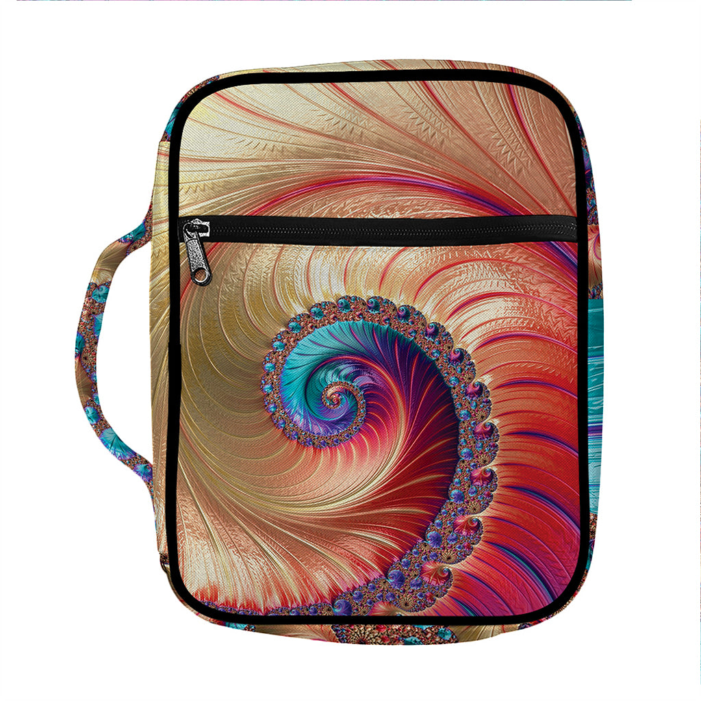 Infinite Fractal Print Front Pocket Bible Bag