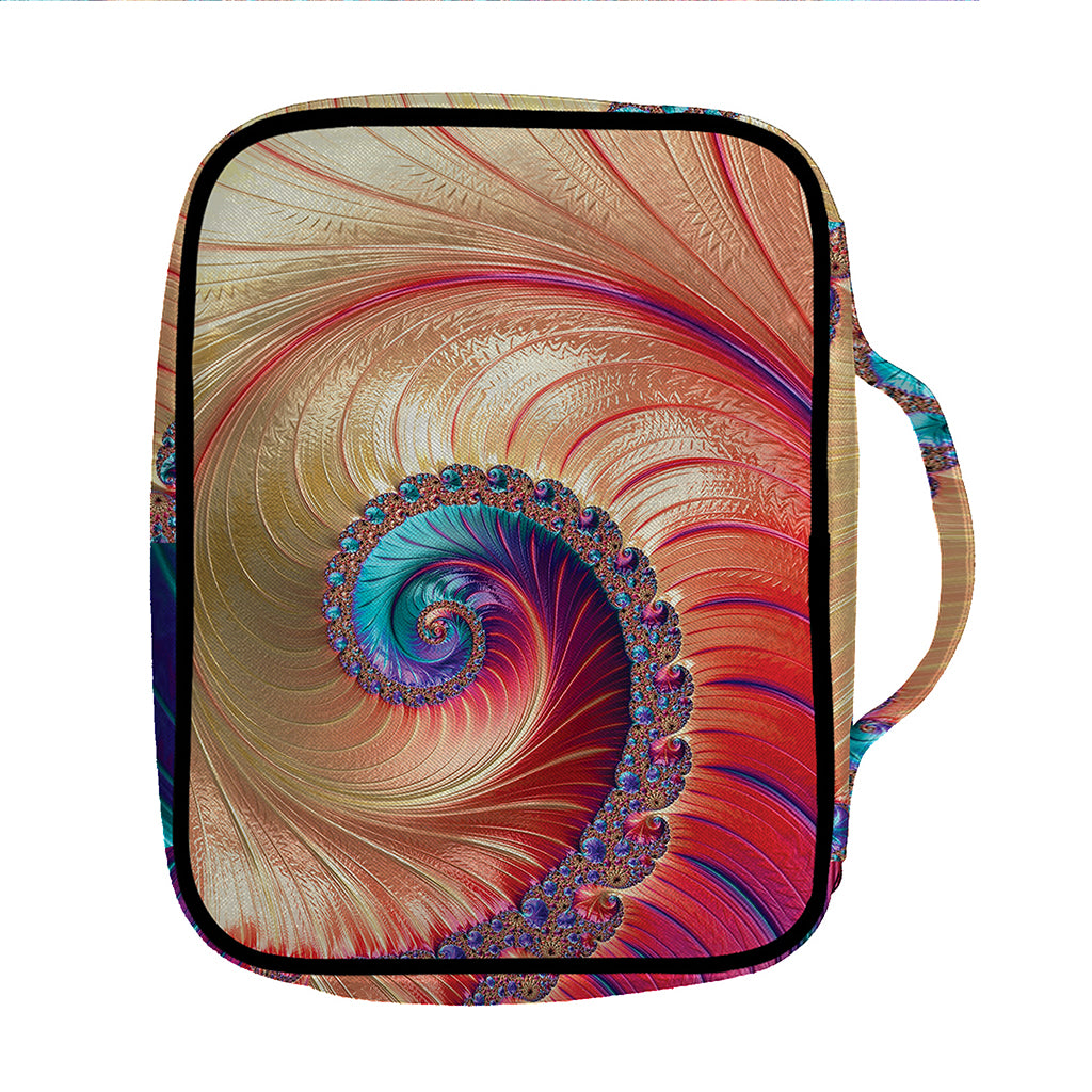 Infinite Fractal Print Front Pocket Bible Bag