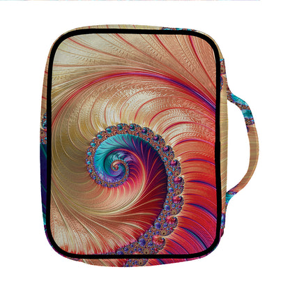 Infinite Fractal Print Front Pocket Bible Bag