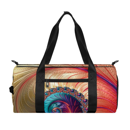 Infinite Fractal Print Gym Bag