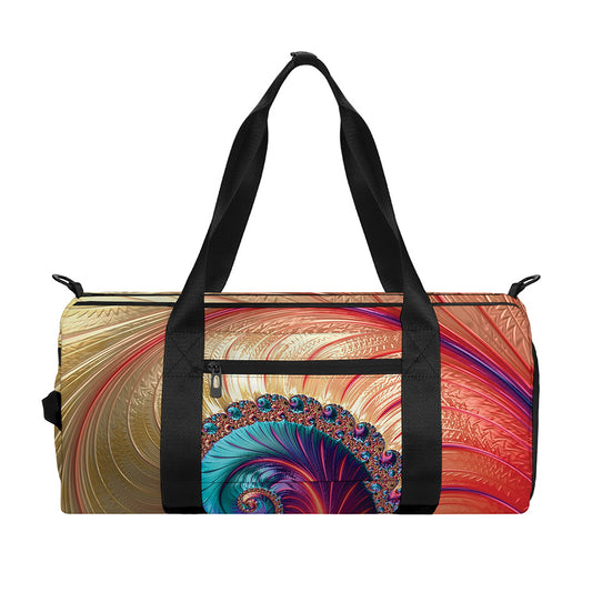 Infinite Fractal Print Gym Bag