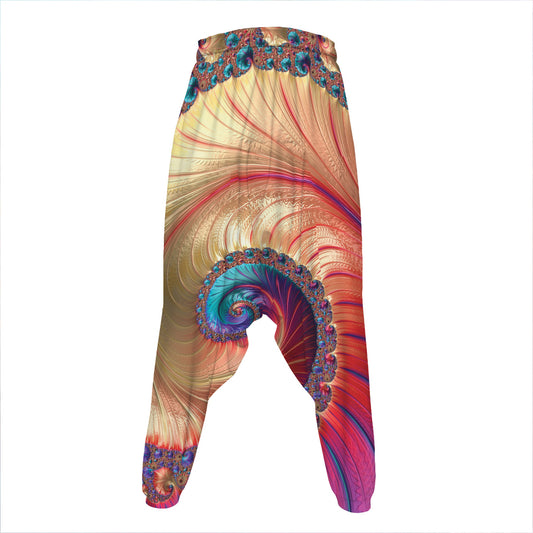 Infinite Fractal Print Hammer Pants