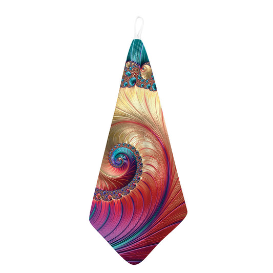 Infinite Fractal Print Hand Towel