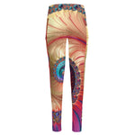 Infinite Fractal Print High-Waisted Pocket Leggings