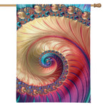 Infinite Fractal Print House Flag