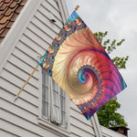 Infinite Fractal Print House Flag