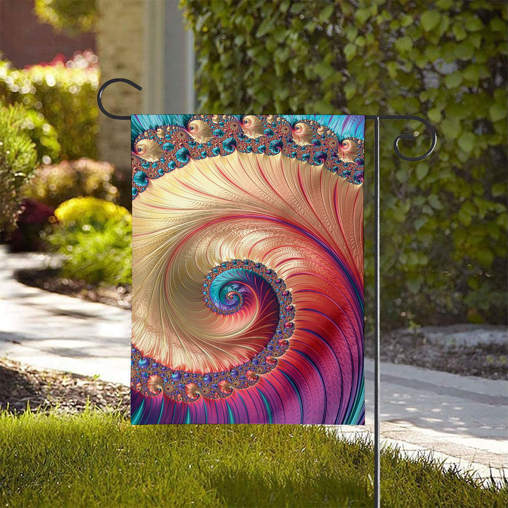 Infinite Fractal Print House Flag