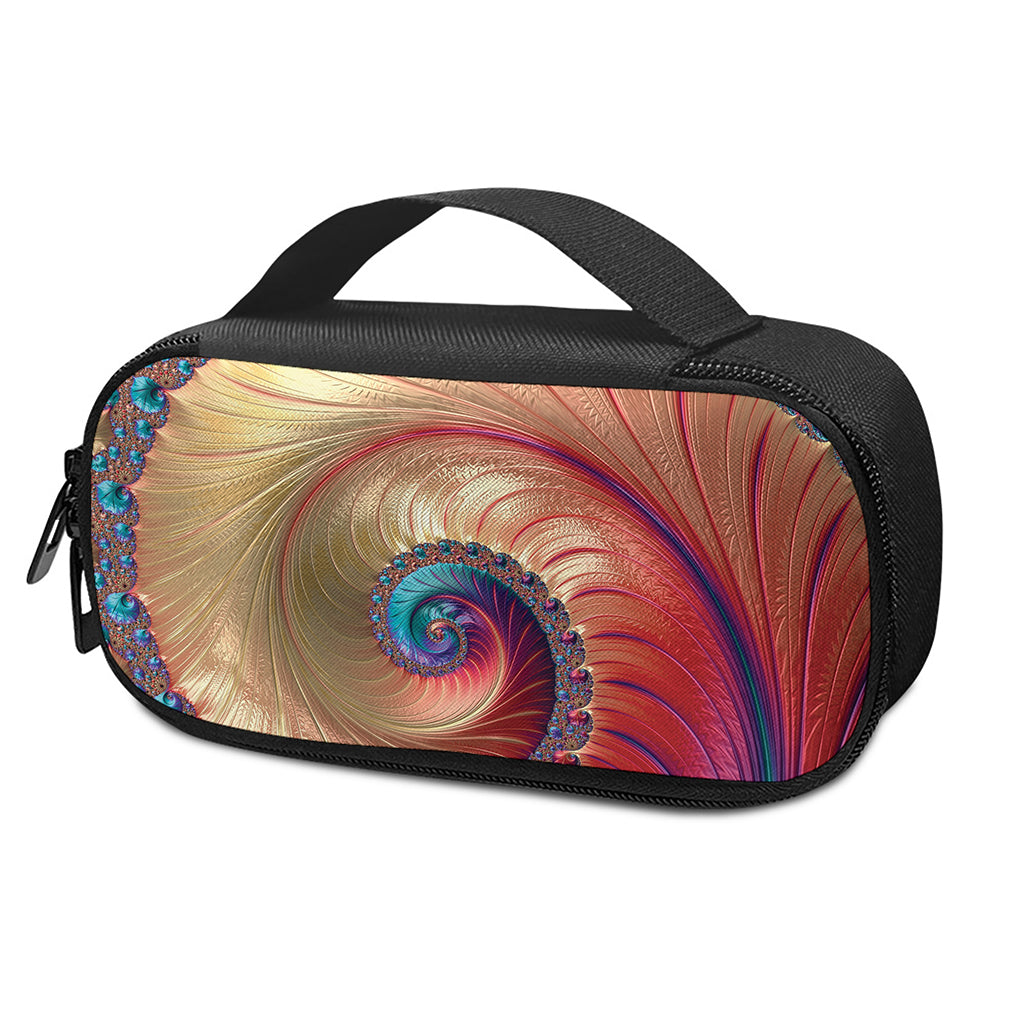Infinite Fractal Print Insulin Cooler Travel Case