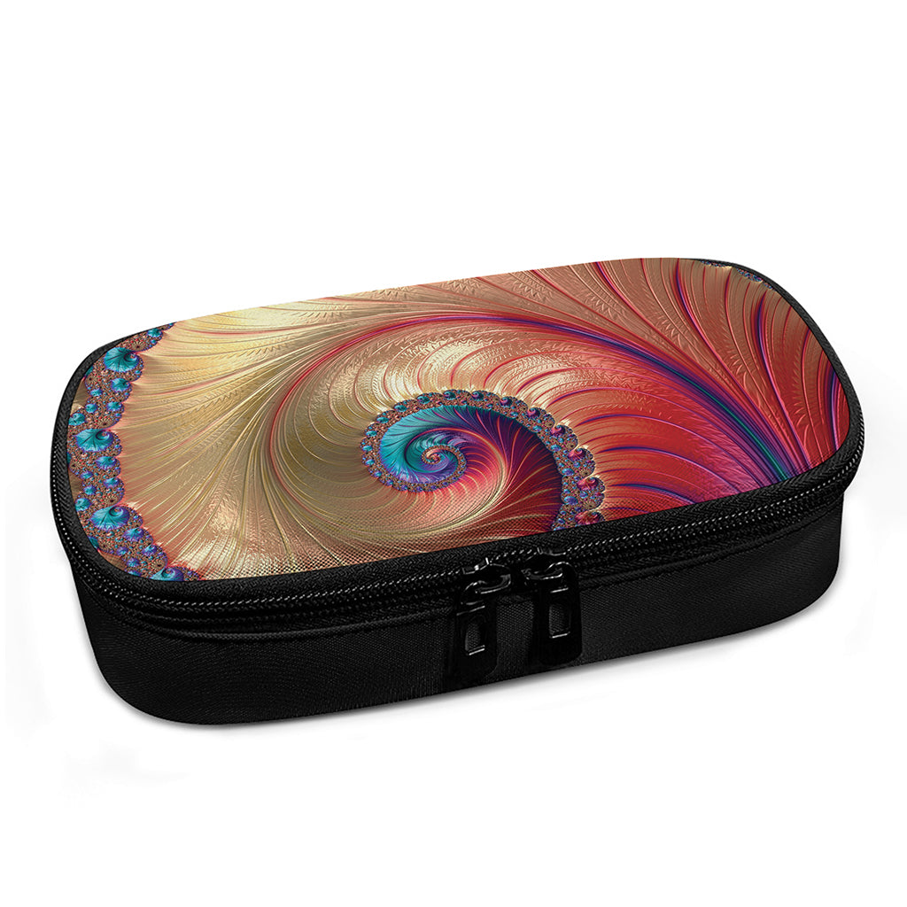 Infinite Fractal Print Insulin Cooler Travel Case
