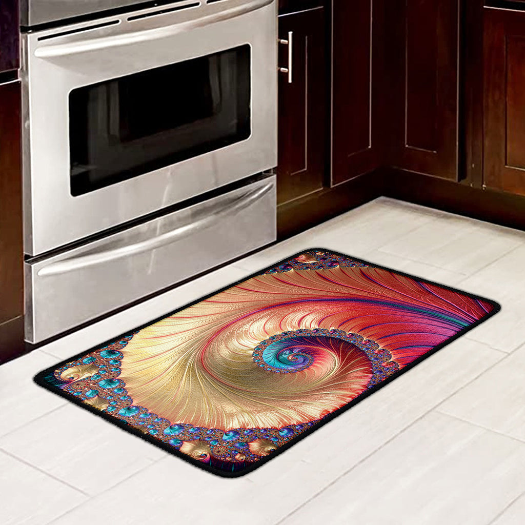 Infinite Fractal Print Kitchen Mat