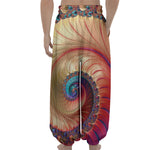 Infinite Fractal Print Lantern Pants