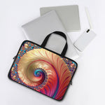 Infinite Fractal Print Laptop Sleeve With Handle